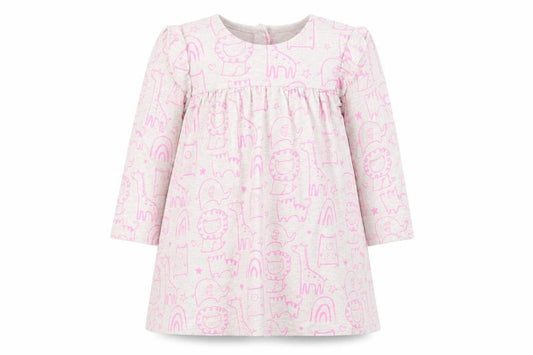 Front view of George girls’ green polka dot fit & flare, size 12-18, months
