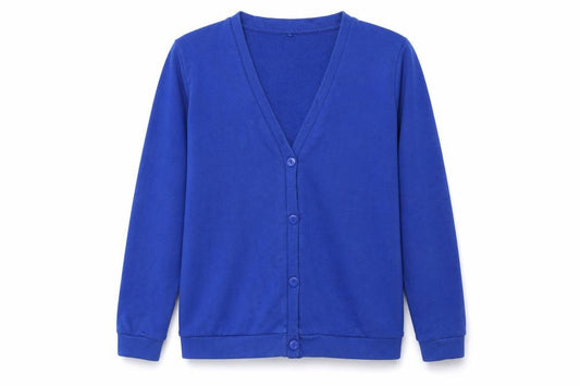 Front view of George girls’ black cardigan jumper, size 11-12, years