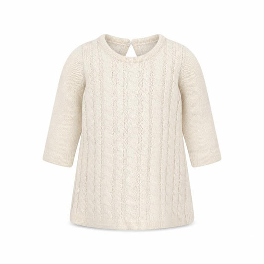 Front view of Matalan Baby White jumper, size 3-6, Months