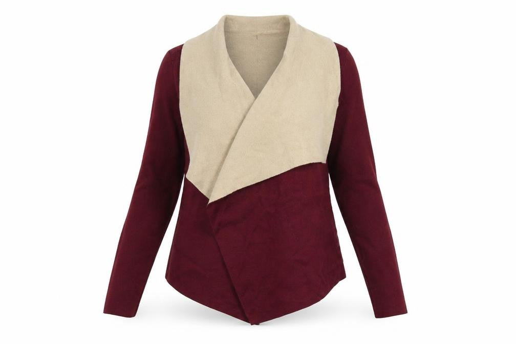 Primark Womens Red  Knit Wrap Jumper Size XS