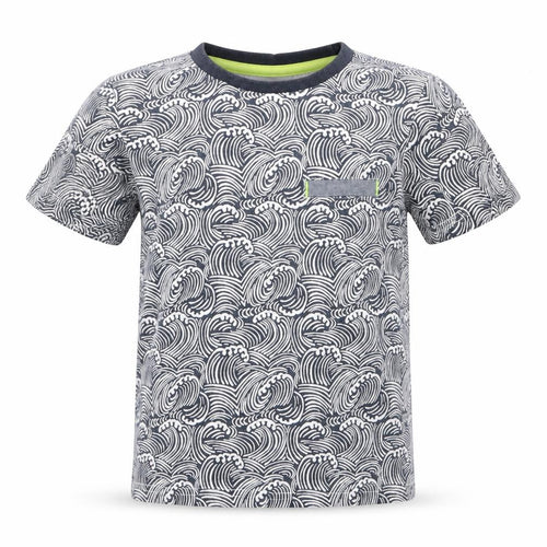 Nutmeg Boys White Animal Print  Basic T-Shirt Size 4 Years