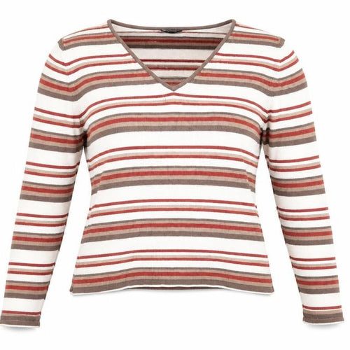 Dorothy Perkins Womens White Striped  Pullover Jumper Size 14