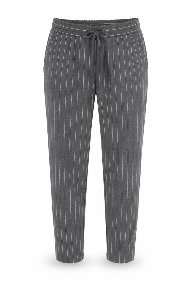 Papaya Womens Grey Striped  Trousers  Size 12 L25 in
