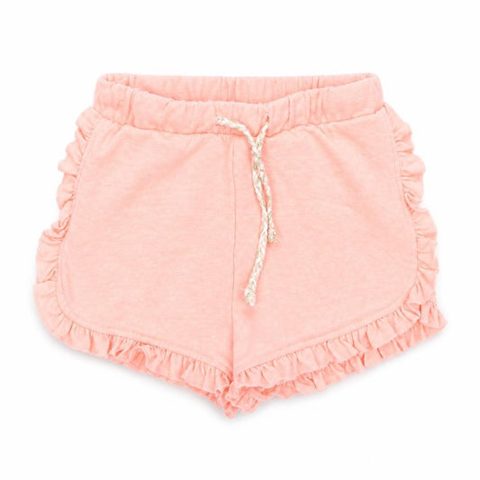 Front view of Matalan girls’ pink capri leggings, size 9-12, months - shorts