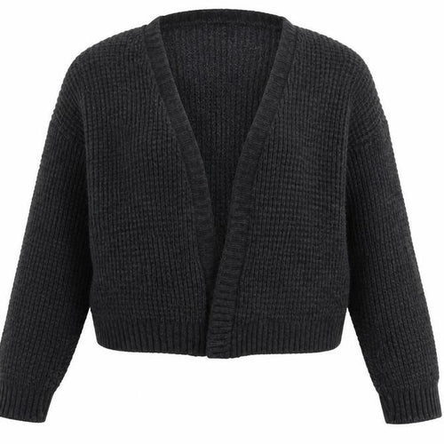 Boohoo Womens Grey  Knit Cardigan Jumper Size S