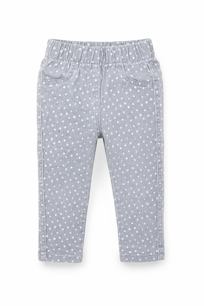 Matalan Girls Grey Argyle/Diamond  Capri Trousers Size 12-18 Months