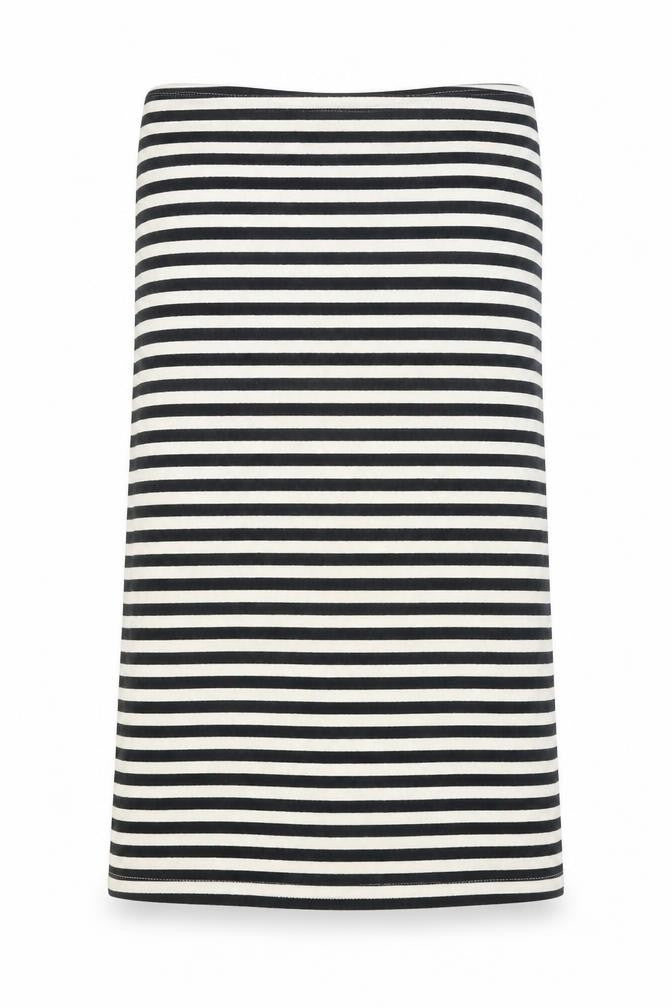 Topshop Womens Black Striped  Tunic T-Shirt Size 8