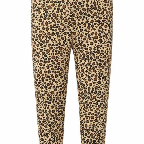 I Love Girlswear Girls Beige Animal Print  Capri Trousers Size 9 Years - Leggings