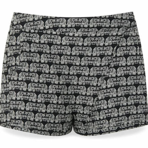 Primark Womens Black Animal Print  Cut-Off Shorts Size 8