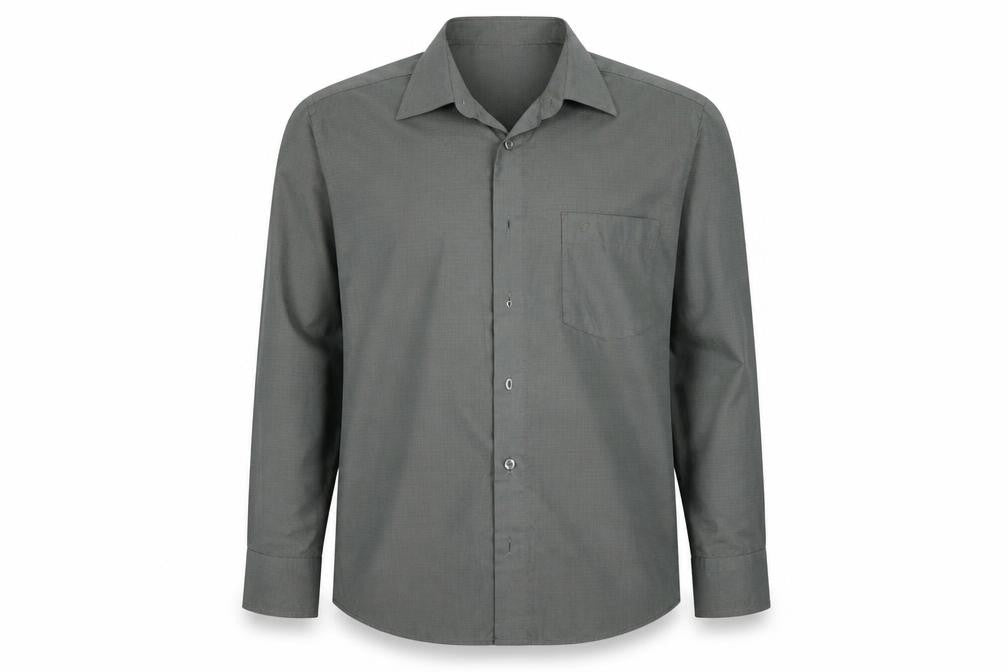 Front view of Gabill men’s green button-up, size 16