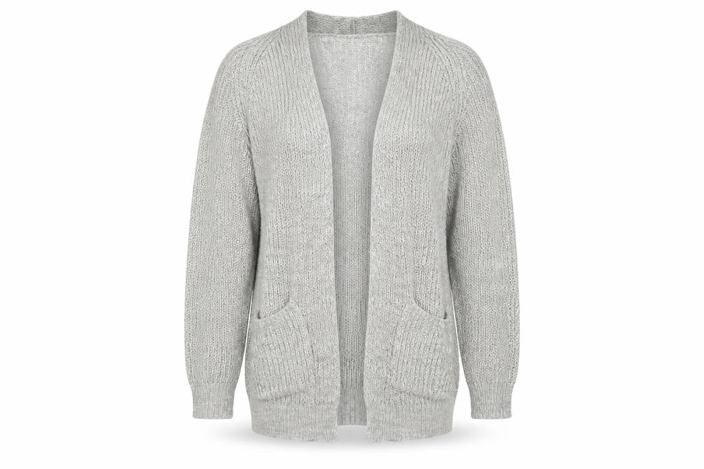 Papaya Womens Grey   Cardigan Jumper Size M