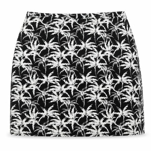 New Look Womens Black Geometric  Flare Skirt Size 12