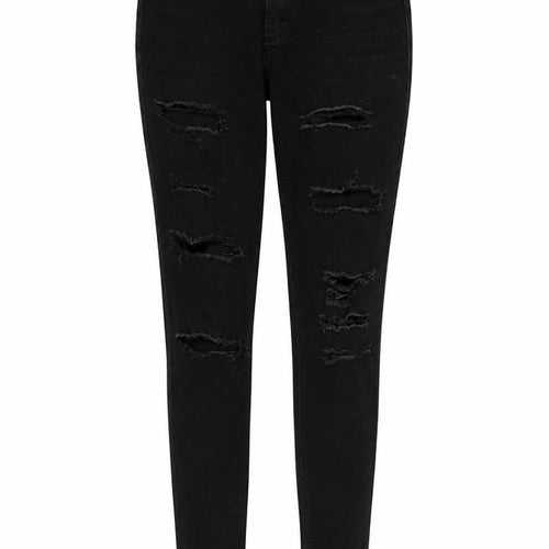 Topshop Womens Black   Straight Jeans Size 10 L32 in