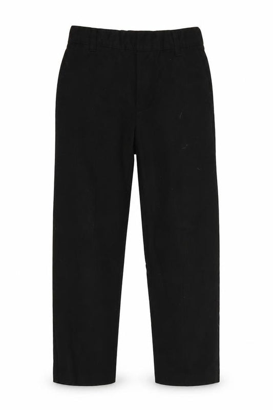 Front view of George girls’ black chino trousers, size 5-6, years
