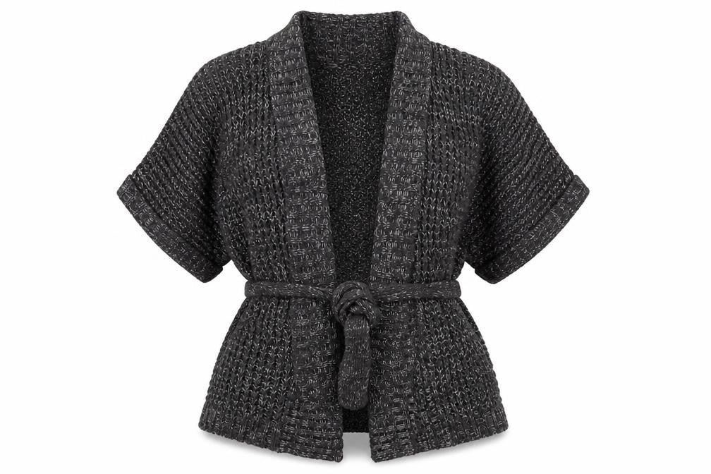 Evie Womens Grey  Knit Cardigan Jumper Size 12