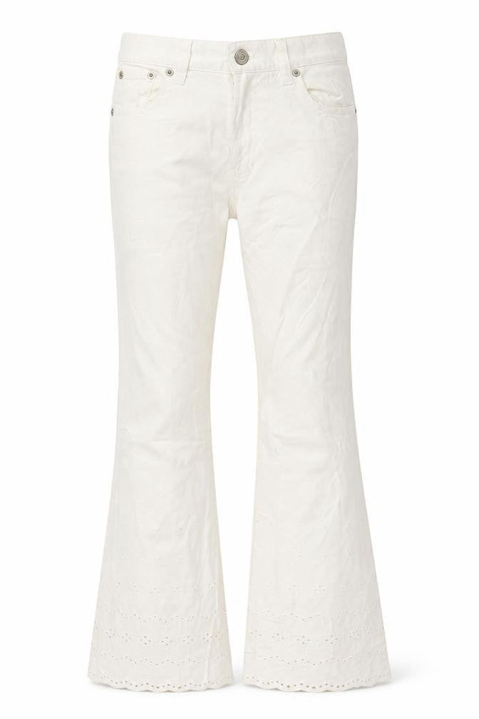 Gap Girls White  Denim Flared Jeans Size 12 Years