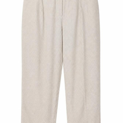 Preworn Womens Brown Check  Trousers  Size 30 in L27 in