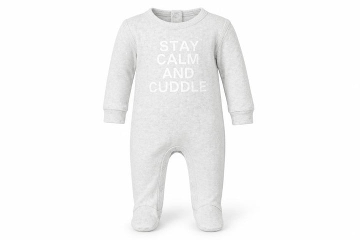 Matalan Baby Grey Polka Dot Babygrow One-Piece Size 0-3 Months