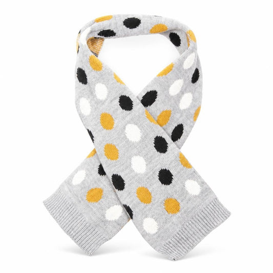 Nutmeg Unisex Grey Geometric Knit Rectangle Scarf Scarves & Wraps Size Regular
