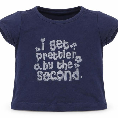 Earlydays Girls Blue   Basic T-Shirt Size 9-12 Months
