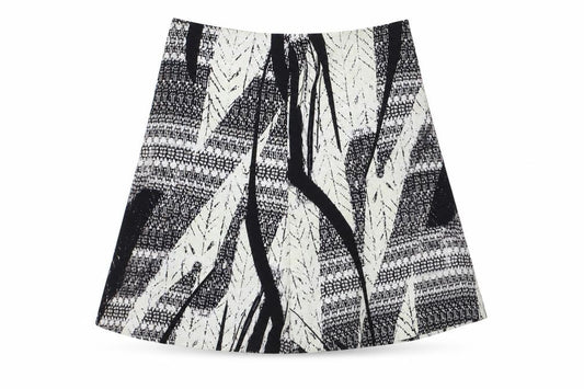 Front view of Papaya women’s white a-line skirt, size UK 10