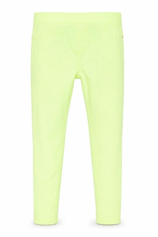 Front view of Primark girls’ green ramie skinny jeans, size 14, years