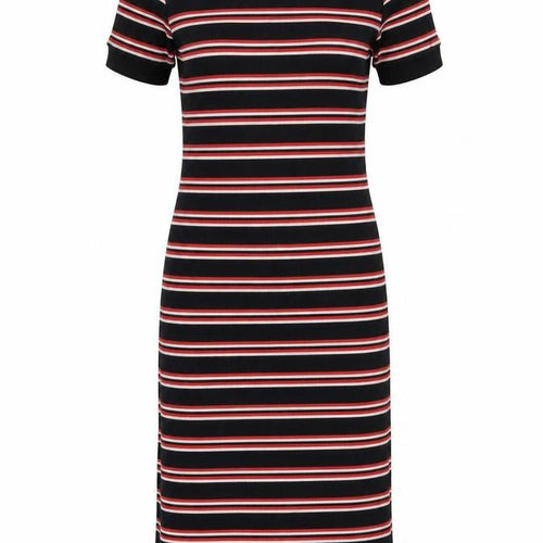 Divided Womens Red Striped  T-Shirt Dress  Size 4