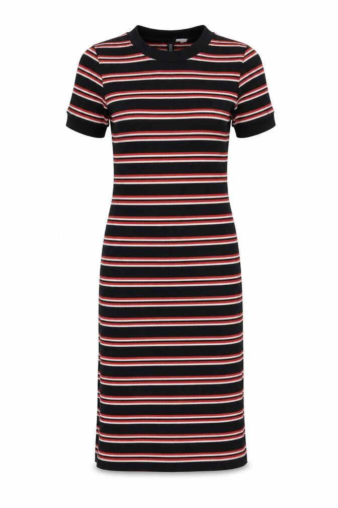 Divided Womens Red Striped  T-Shirt Dress  Size 4