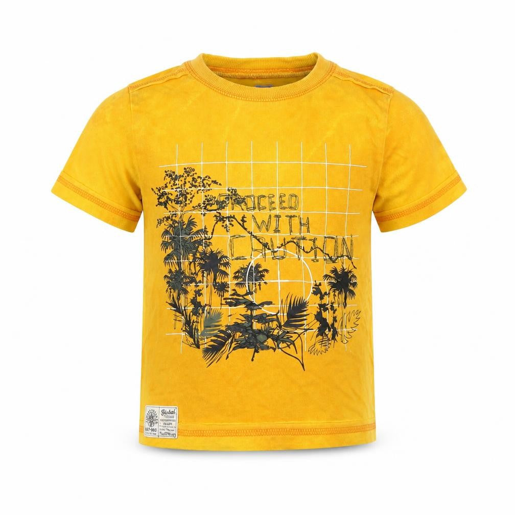 Adams Boys Yellow   Basic T-Shirt Size 2 Years