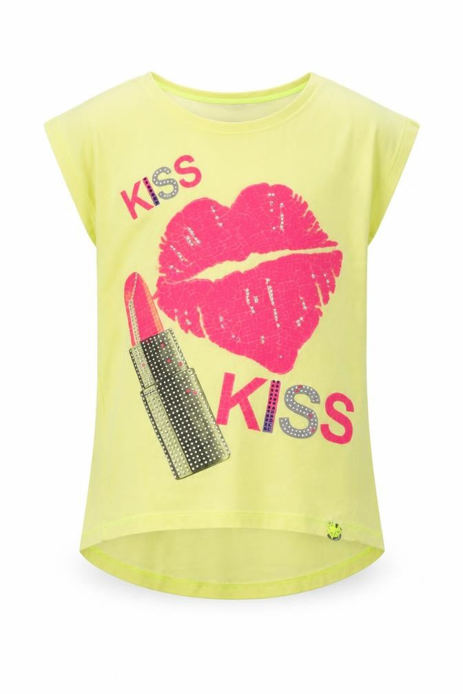 Miss Grant Girls Yellow   Pullover T-Shirt Size 6 Years