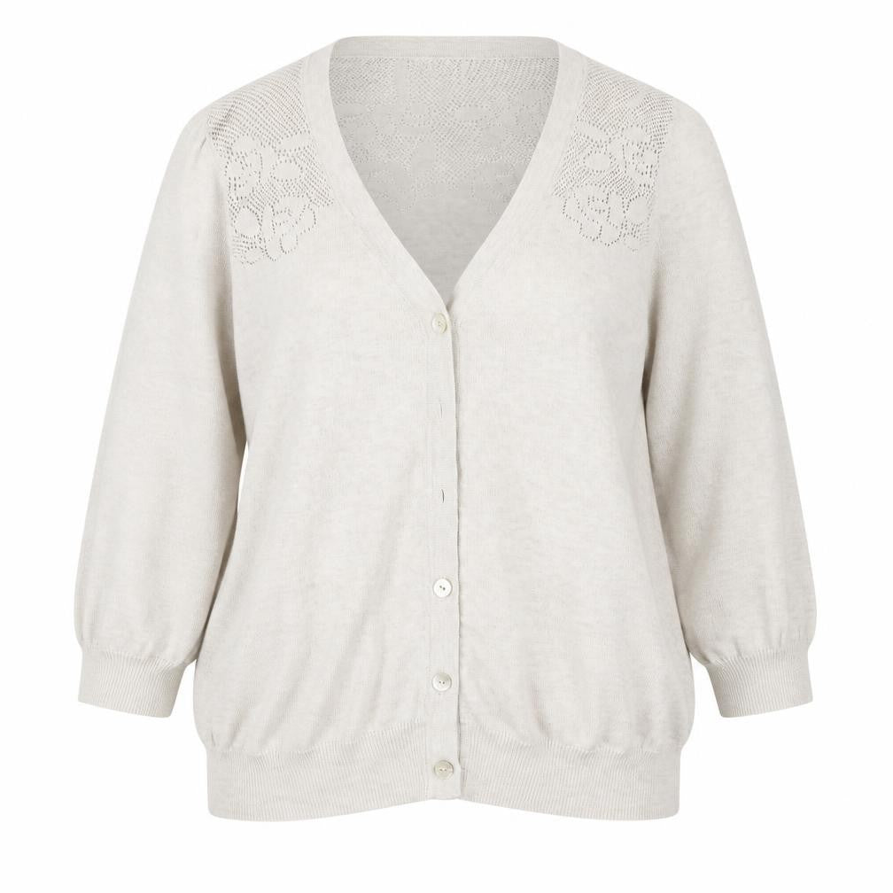 Front view of RJR.John Rocha women’s beige jacket, size UK 16