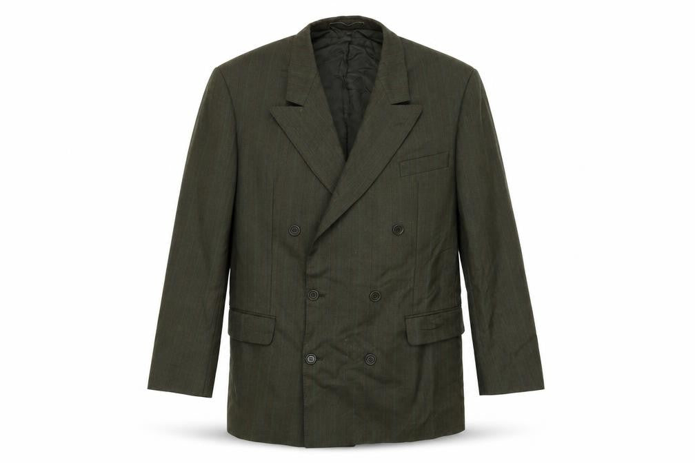 Front view of Fariani men’s green jacket suit jacket, size 42