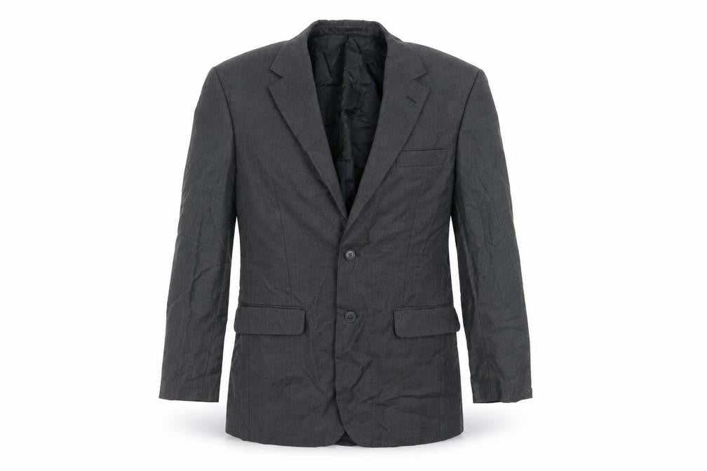 Front view of Scott & Taylor men’s grey jacket suit jacket, size 38