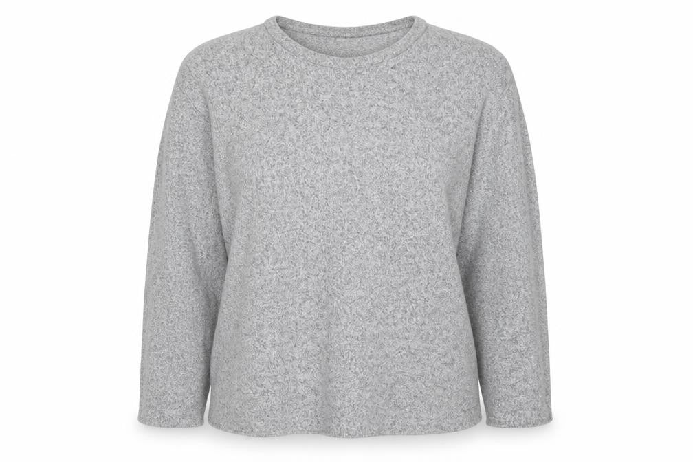 Front view of H&M women’s grey jumper, size XL