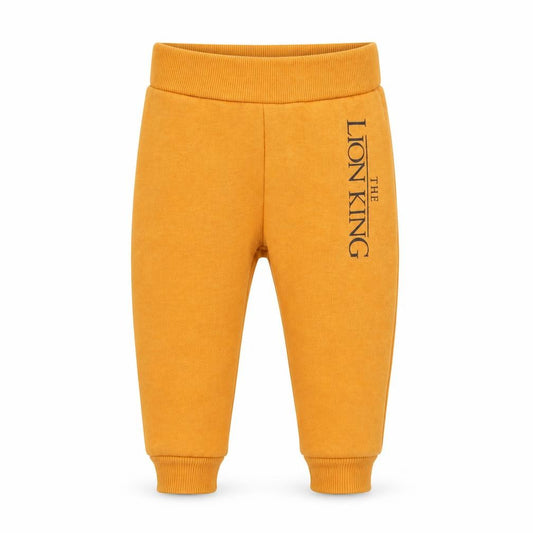 Front view of Disney girls’ gold sweatpants, size 6-7, years