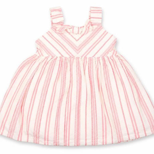 F7f Baby Pink Striped  A-Line  Size 3-6 Months