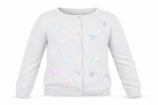 Front view of H&M girls’ grey rayon jumper, size 2, years