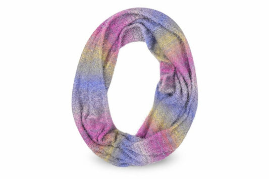 Front view of Preworn unisex multicoloured shawl/wrap