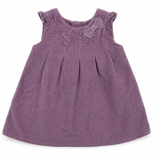 Mini Club Girls Purple  Corduroy Pinafore/Dungaree Dress  Size 6-9 Months