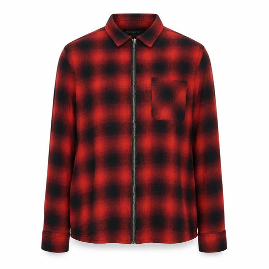 Front view of Primark women’s red check basic blouse, size S