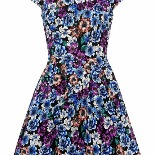 Dorothy Perkins Womens Multicoloured Floral  Fit & Flare  Size 6