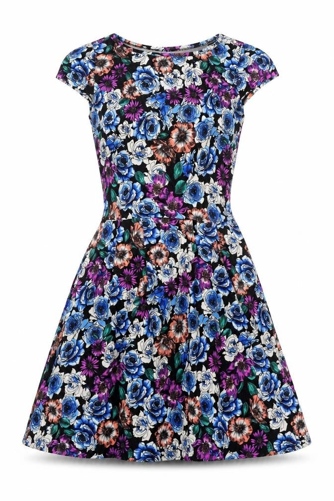 Dorothy Perkins Womens Multicoloured Floral  Fit & Flare  Size 6