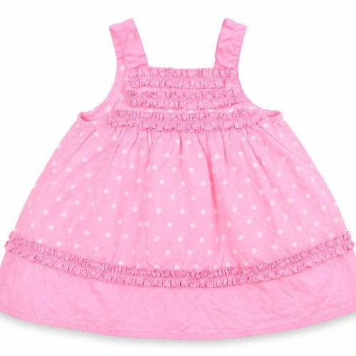 George Girls Pink Polka Dot  Fit & Flare  Size 0-3 Months