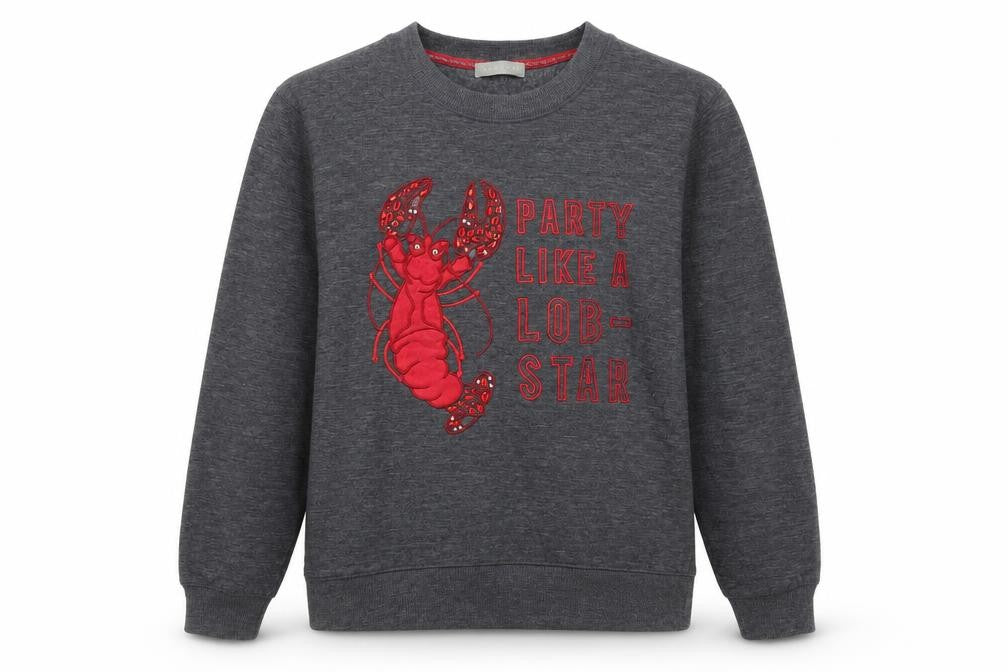 Front view of New Look women’s grey pullover sweatshirt, size UK 8