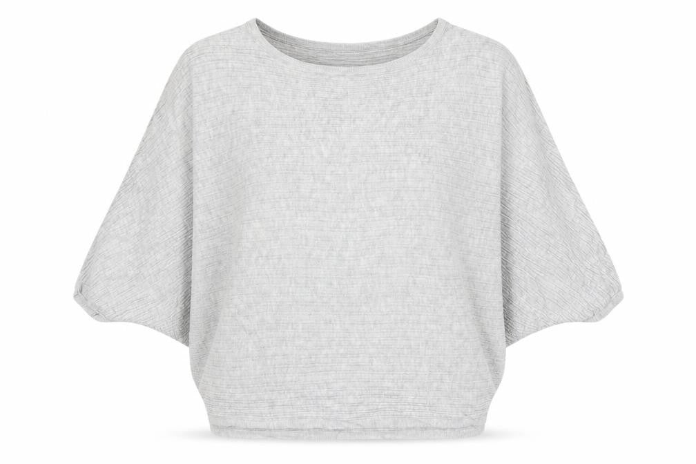 Front view of F&F women’s grey jumper, size UK 8