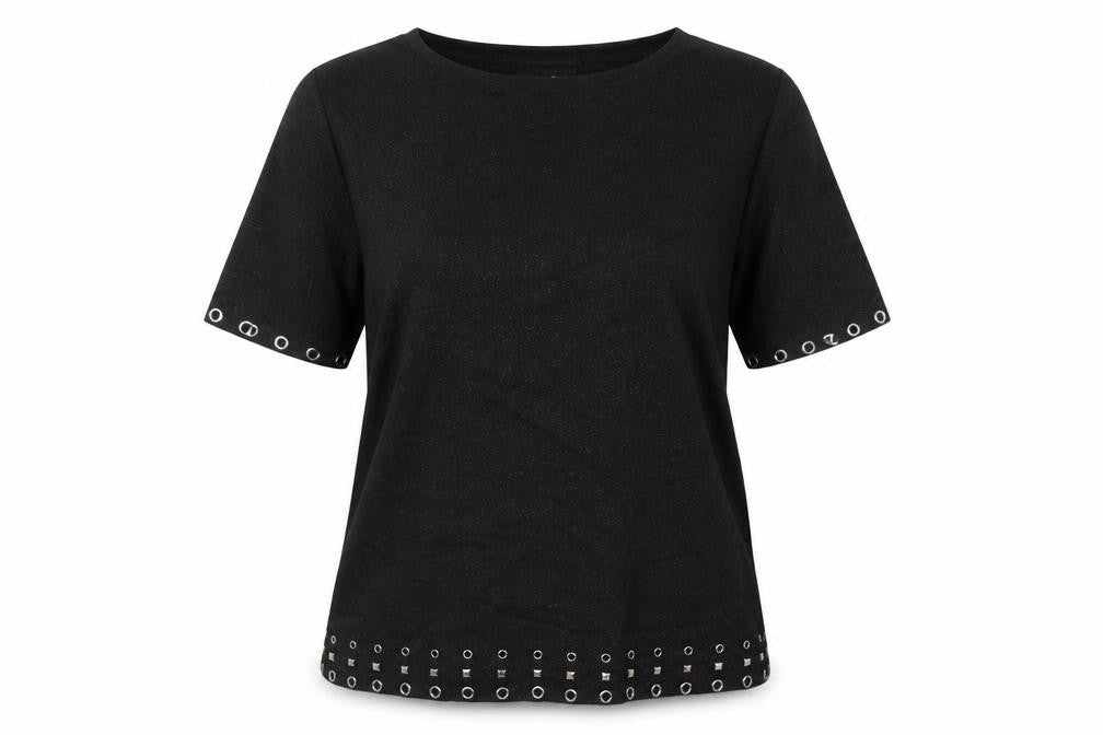 Wallis Womens Black   Basic T-Shirt Size S