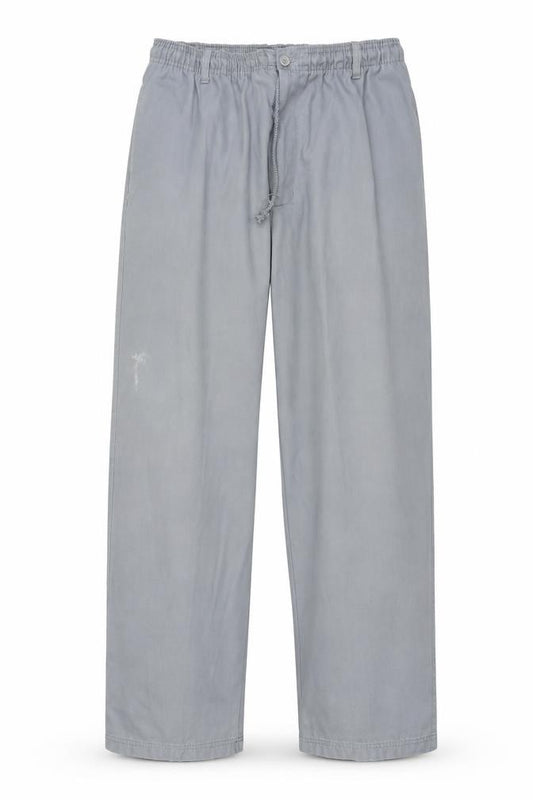 Front view of Preworn men’s blue trousers, size 30, in, 25-inch leg