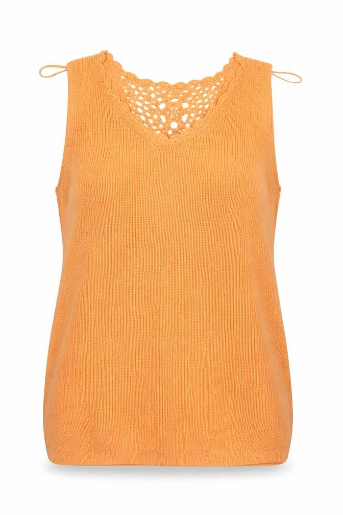 Front view of Dorothy Perkins women’s orange jumper, size UK 12