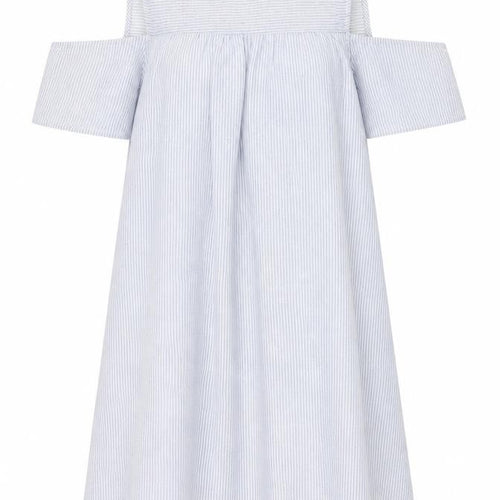 Bravesoul Womens Blue Striped  A-Line  Size S