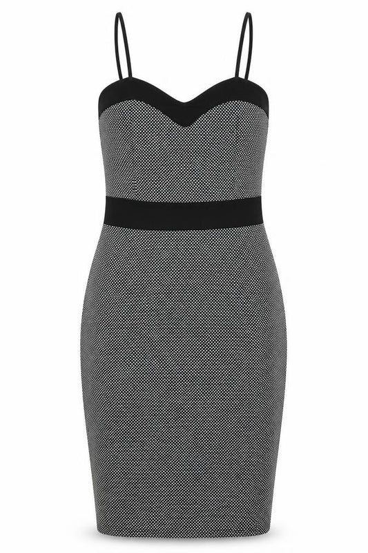 Front view of New Look women’s black a-line, size UK 10